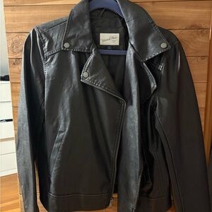 Universal Thread Black Faux Leather Jacket